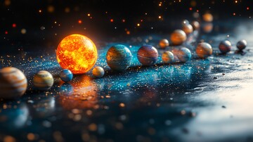 太阳系行星排列2
