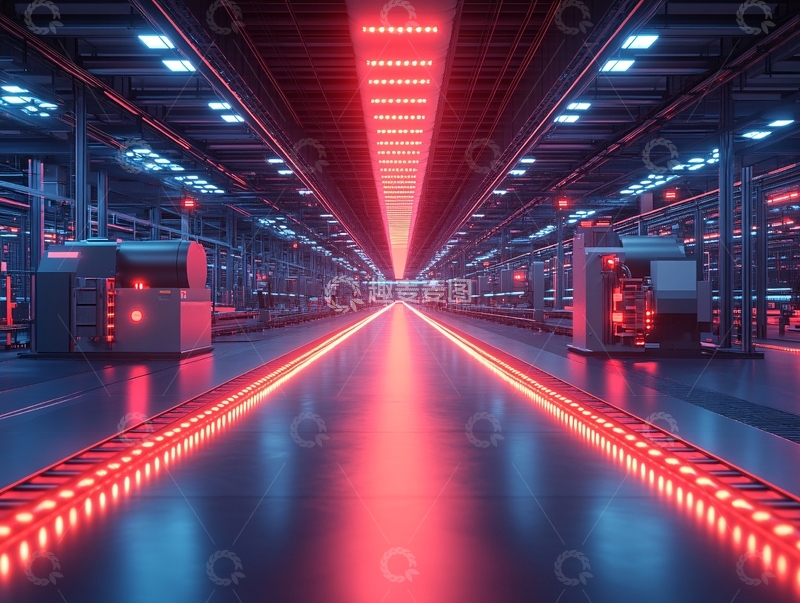 高清大图下载【趣麦麦图】流光溢彩的霓虹灯走廊87