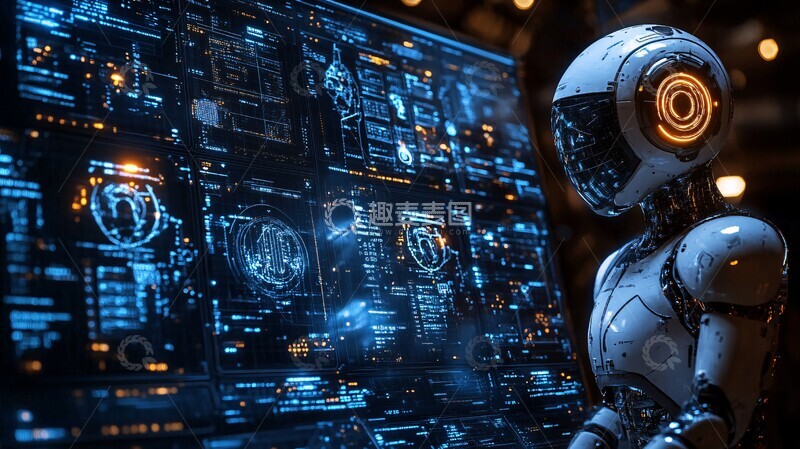 高清大图下载【趣麦麦图】人工智能技术原型
