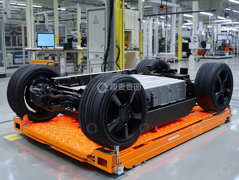 高清大图下载【趣麦麦图】电动汽车底盘1