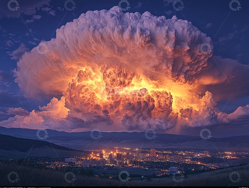 高清大图下载【趣麦麦图】核爆炸型云3
