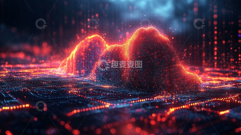 高清大图下载【趣麦麦图】云数据处理场景1