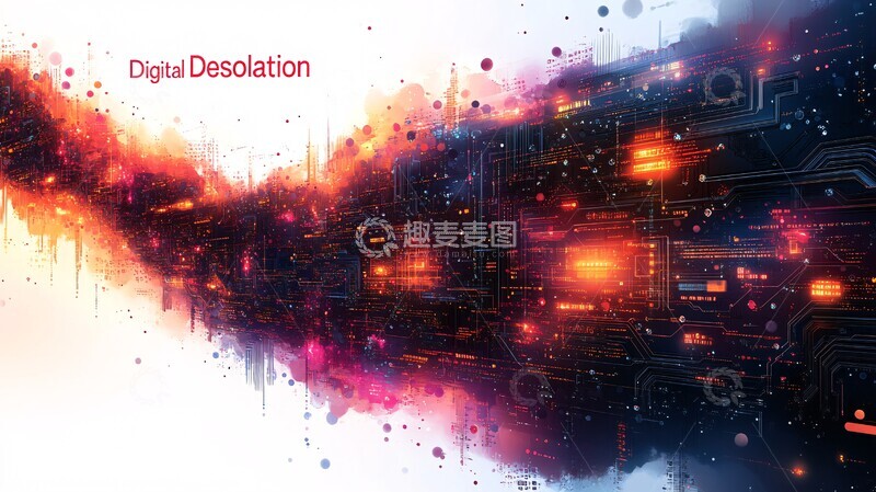 高清大图下载【趣麦麦图】数字荒芜记数字荒芜电路