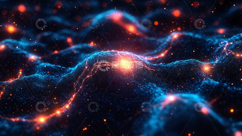 高清大图下载【趣麦麦图】神经网络背景5