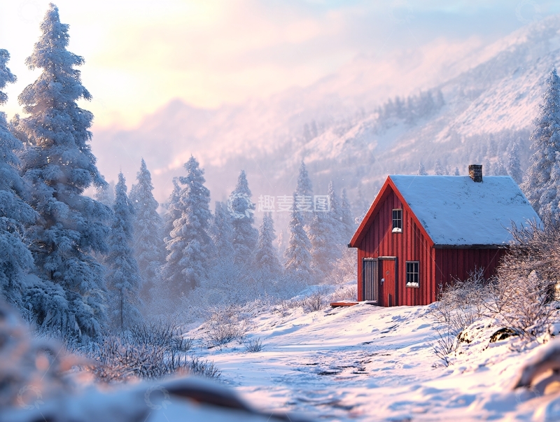 高清大图下载【趣麦麦图】冬天唯美浪漫雪景1