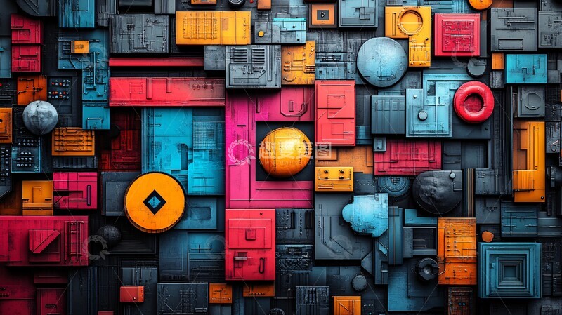 高清大图下载【趣麦麦图】对话与人工智能符号2