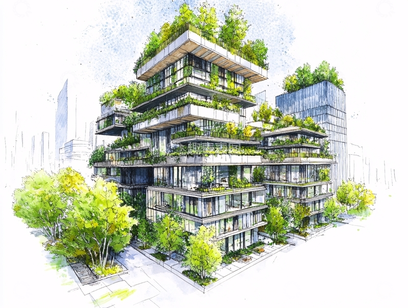 高清大图下载【趣麦麦图】绿色建筑47