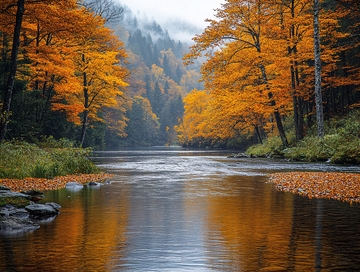 金色森林河流河水2