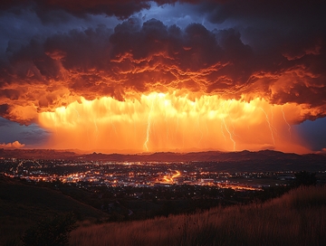 暴风雨前的城市