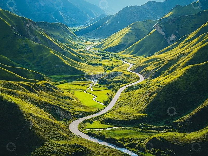 高清大图下载【趣麦麦图】独库那溪流1