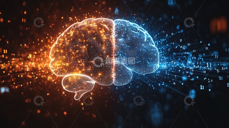 高清大图下载【趣麦麦图】数字流与大脑3