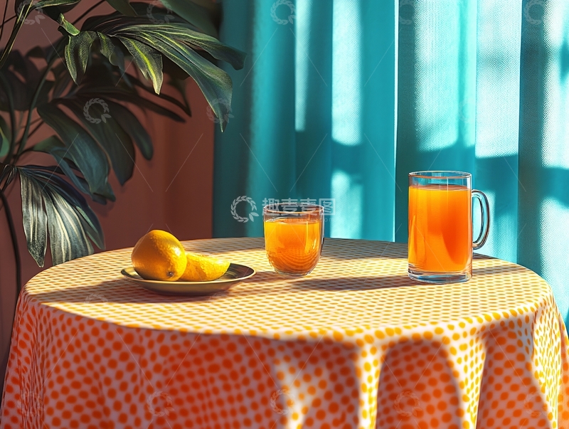 高清大图下载【趣麦麦图】夏天居家场景图10