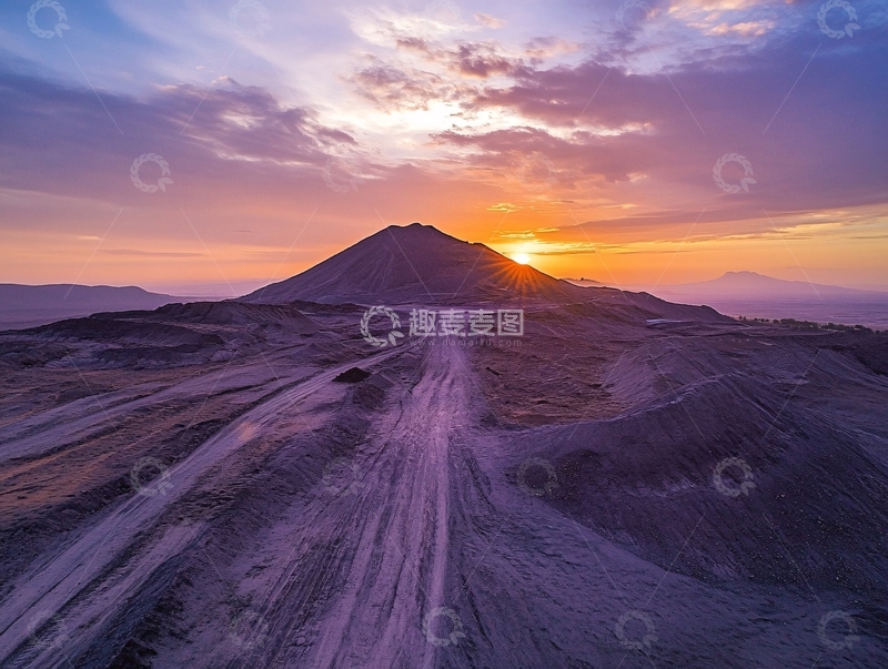 高清大图下载【趣麦麦图】泥火山晨曦