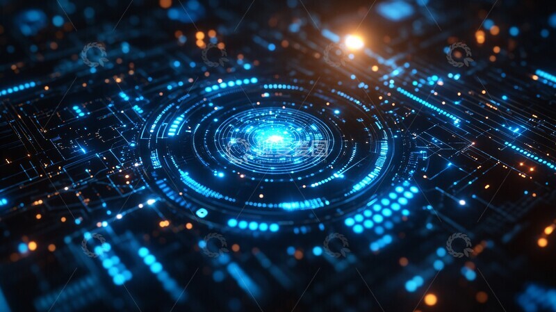 高清大图下载【趣麦麦图】雷达网络蓝点图