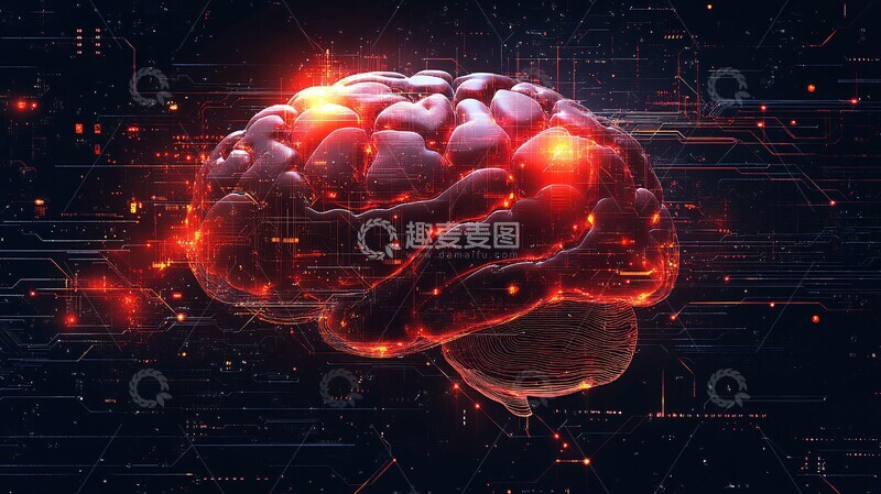 高清大图下载【趣麦麦图】大脑芯片设计1