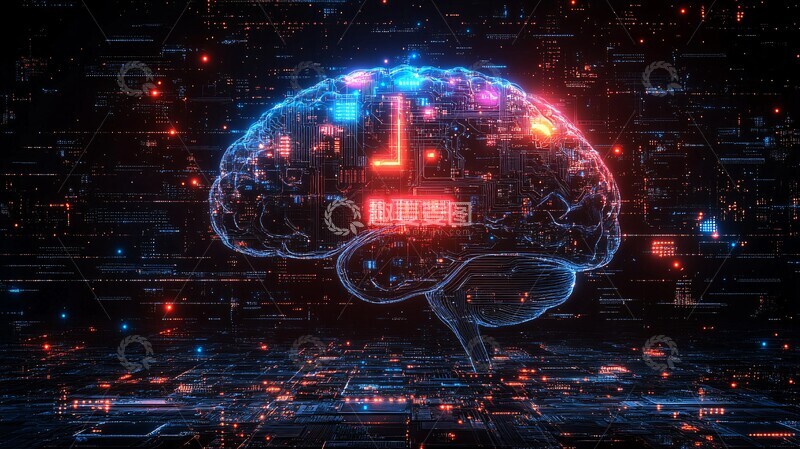 高清大图下载【趣麦麦图】大脑芯片设计2