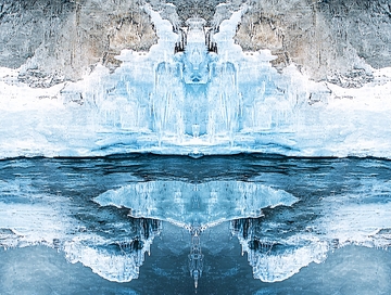 冰川艺术山水