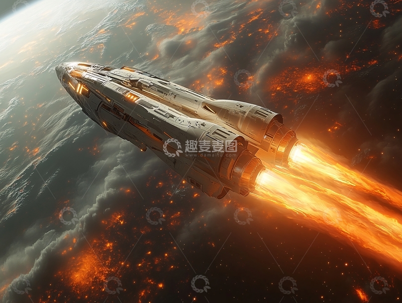 高清大图下载【趣麦麦图】宇宙飞船壁纸62