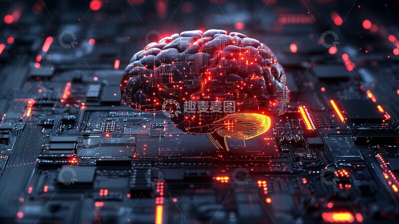 高清大图下载【趣麦麦图】大脑芯片设计