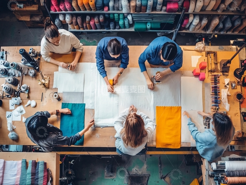 高清大图下载【趣麦麦图】服装纺织设计师