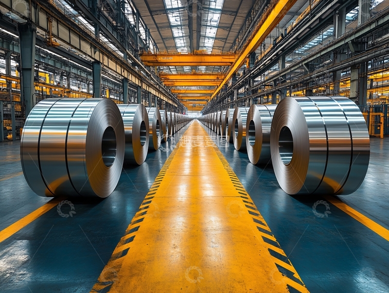 高清大图下载【趣麦麦图】钢材卷钢冷轧钢工厂3