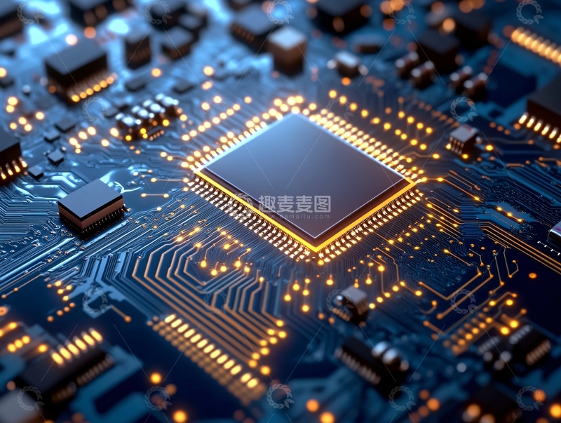 高清大图下载【趣麦麦图】芯片科技集成电路170