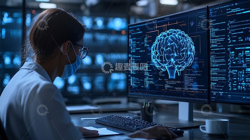 高清大图下载【趣麦麦图】人工智能与生物医学1