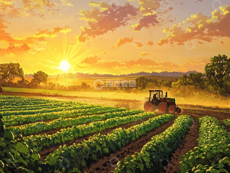 高清大图下载【趣麦麦图】现代化农田场景1
