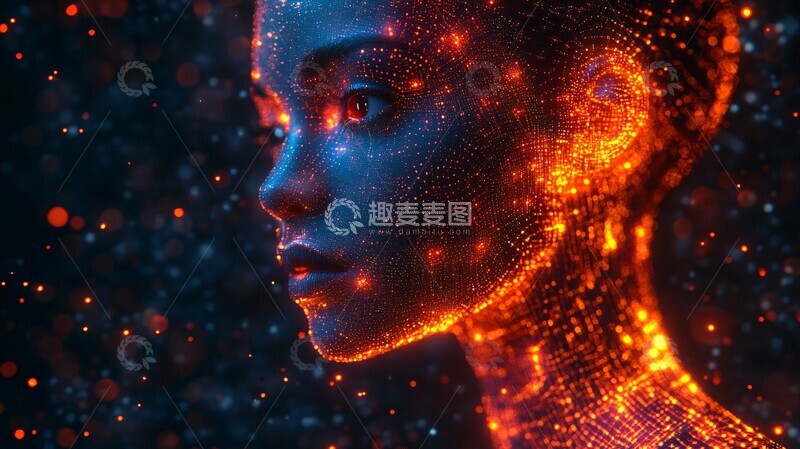 高清大图下载【趣麦麦图】数字面具头像2