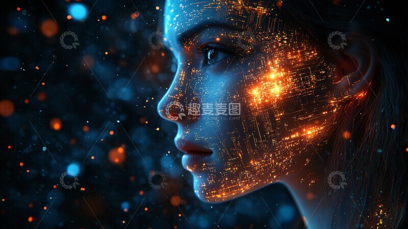 高清大图下载【趣麦麦图】数字面具头像3