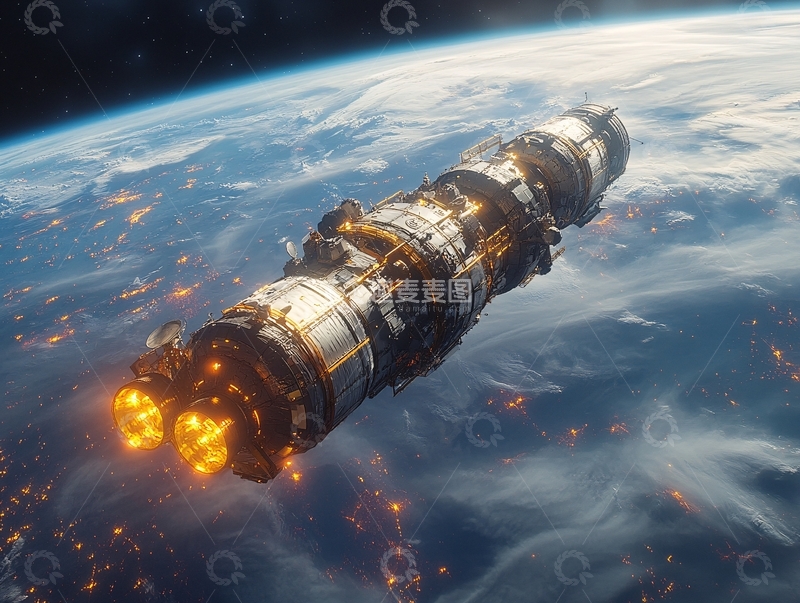 高清大图下载【趣麦麦图】天宫飞船