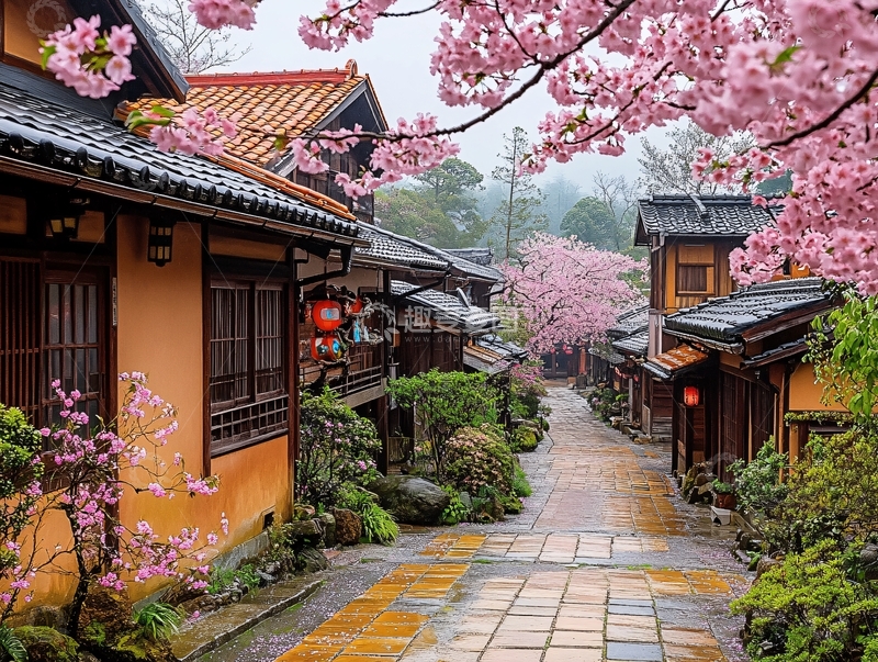 高清大图下载【趣麦麦图】角馆武士住宅街道