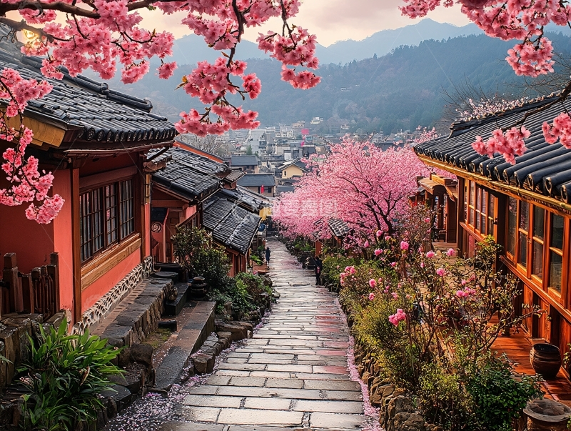 高清大图下载【趣麦麦图】韩式村舍庭院