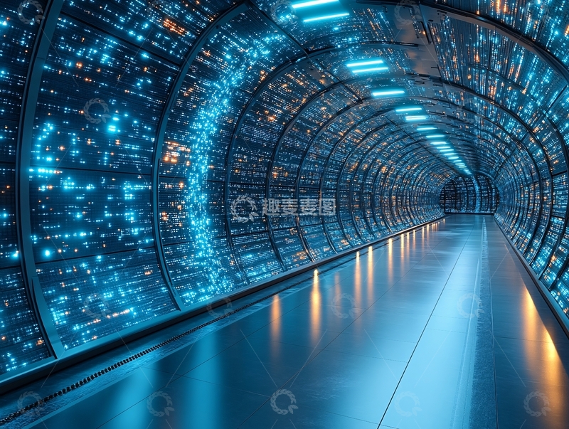 高清大图下载【趣麦麦图】科技感隧道67