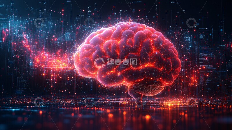 高清大图下载【趣麦麦图】脑波频率数据映射2