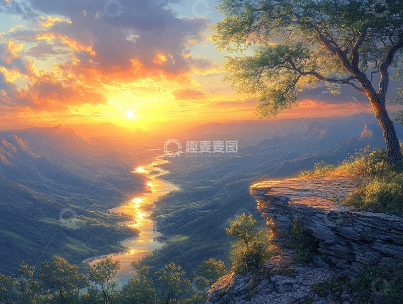 高清大图下载【趣麦麦图】大幅高清山水日出36