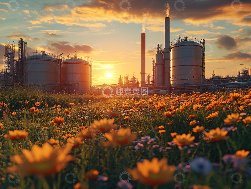高清大图下载【趣麦麦图】高清宽幅化工园