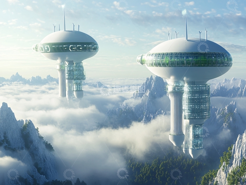 高清大图下载【趣麦麦图】幻想的外星建筑2