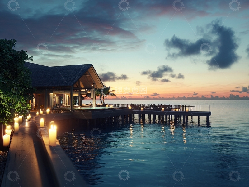 高清大图下载【趣麦麦图】奢华水屋1