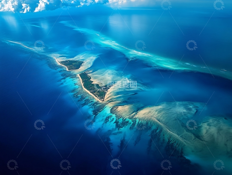高清大图下载【趣麦麦图】澳大利亚大堡礁绿岛