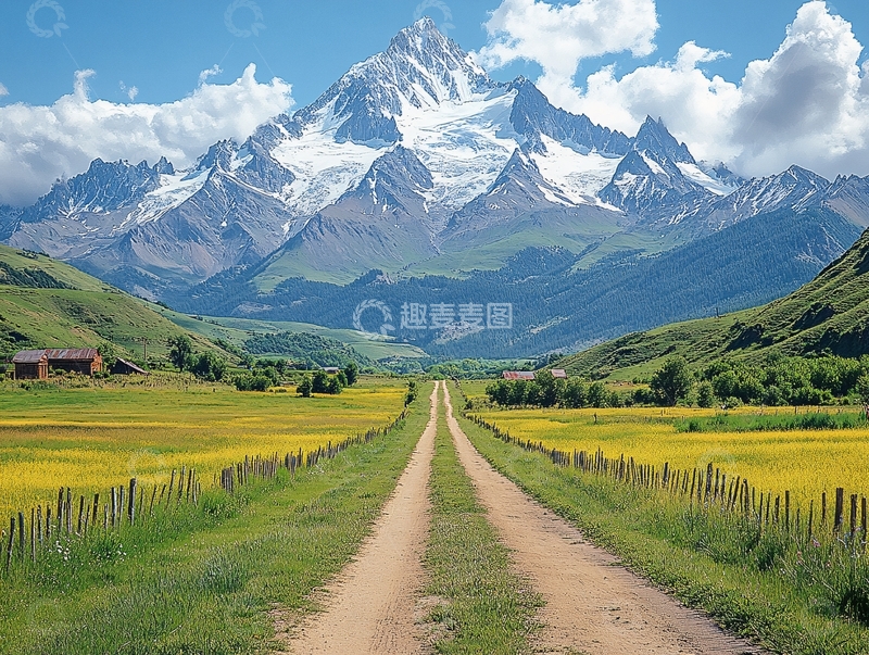 高清大图下载【趣麦麦图】唯美农村小路4