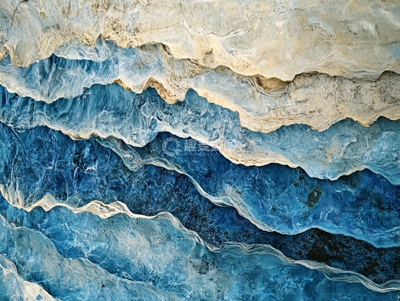 高清大图下载【趣麦麦图】蓝色玛瑙石艺术背景13