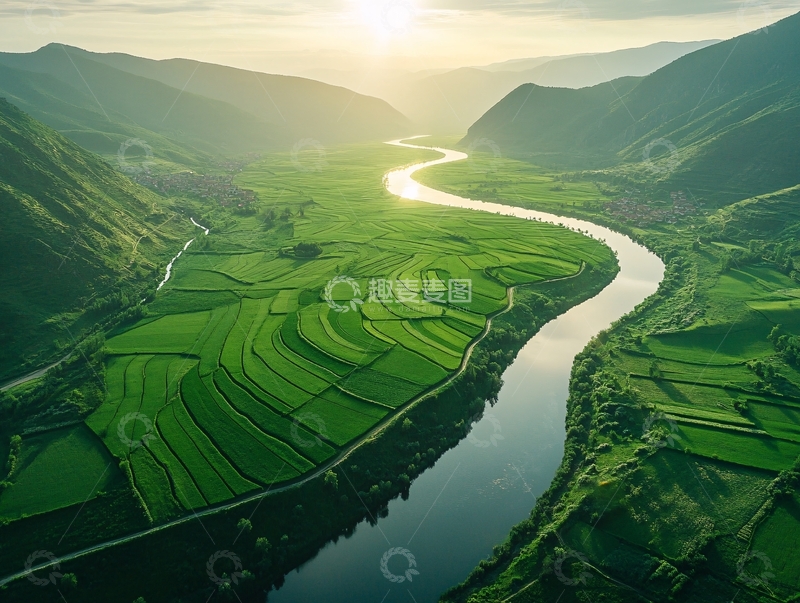 高清大图下载【趣麦麦图】滦河神韵航拍