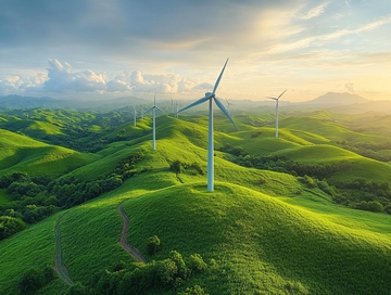 绿色群山风力发电2