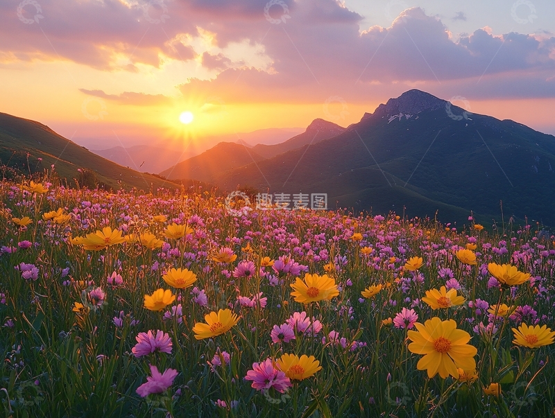 高清大图下载【趣麦麦图】海坨山的早晨2