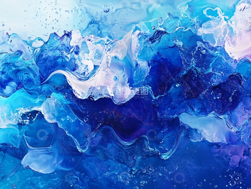 高清大图下载【趣麦麦图】海洋流体画11