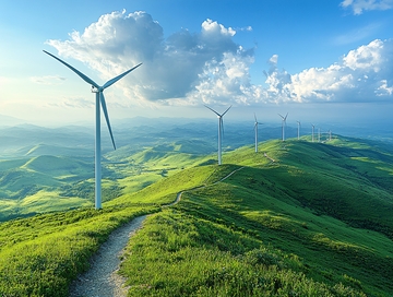 绿色群山风力发电3