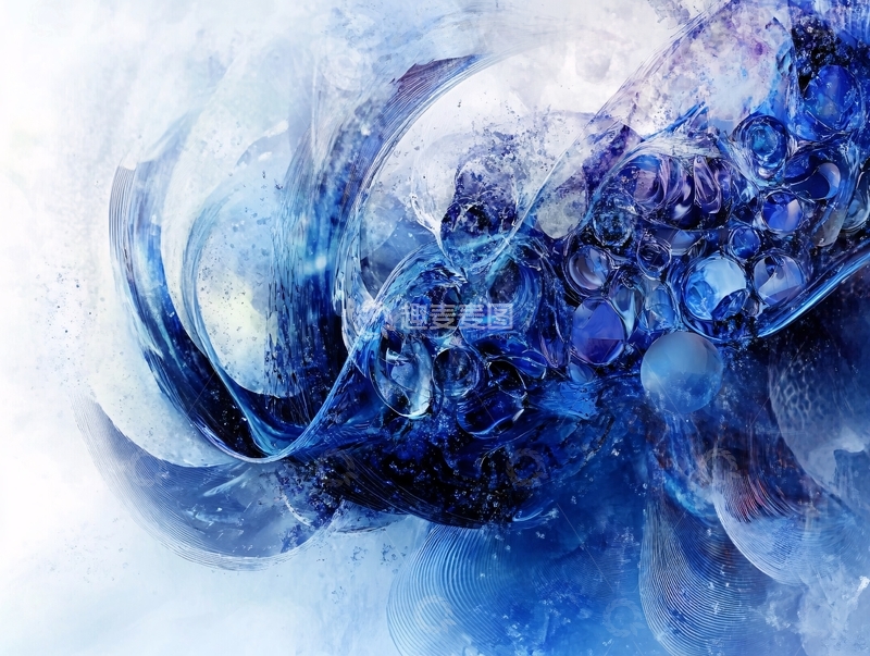 高清大图下载【趣麦麦图】海洋流体画宇宙8