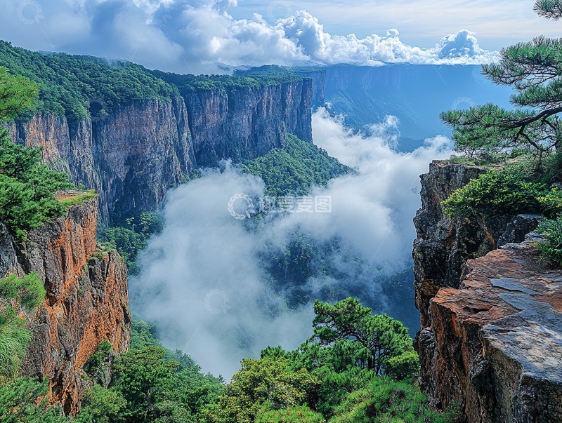 高清大图下载【趣麦麦图】云雾龙缸口图片下载