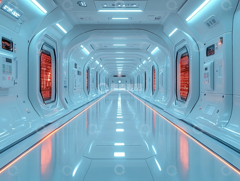 高清大图下载【趣麦麦图】宇宙飞船走廊3